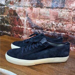 NEW Vince Navy Blue Suede Men's Sneakers